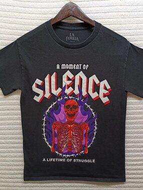 Y2K La Familia A Moment Of Silence A Lifetime Of Struggle Size S Streetwear Rare